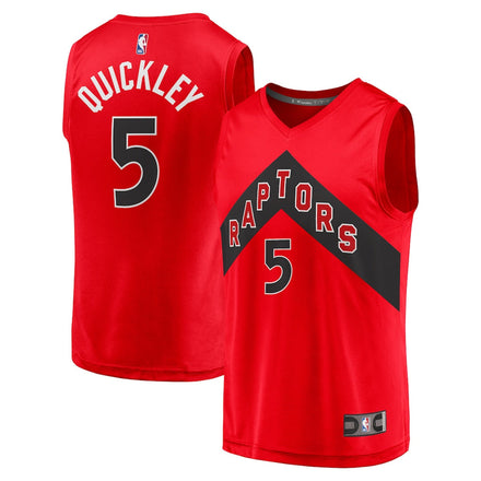 Immanuel Quickley Toronto Raptors Player Jersey - Icon Edition - Red