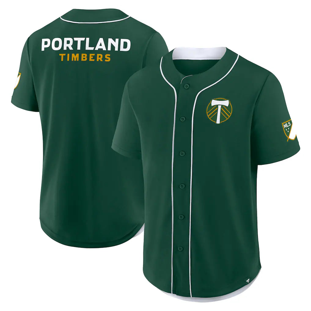 Portland Timbers Injury Time Baseball Jersey - Green