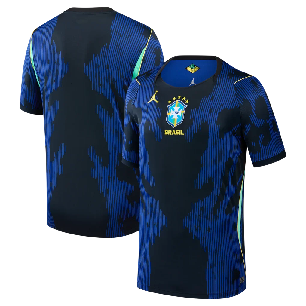 Brazil National Team Jordan Brand Youth 2026 Away Stadium Jersey - Blue