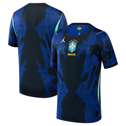 Brazil National Team Jordan Brand Youth 2026 Away Stadium Jersey - Blue