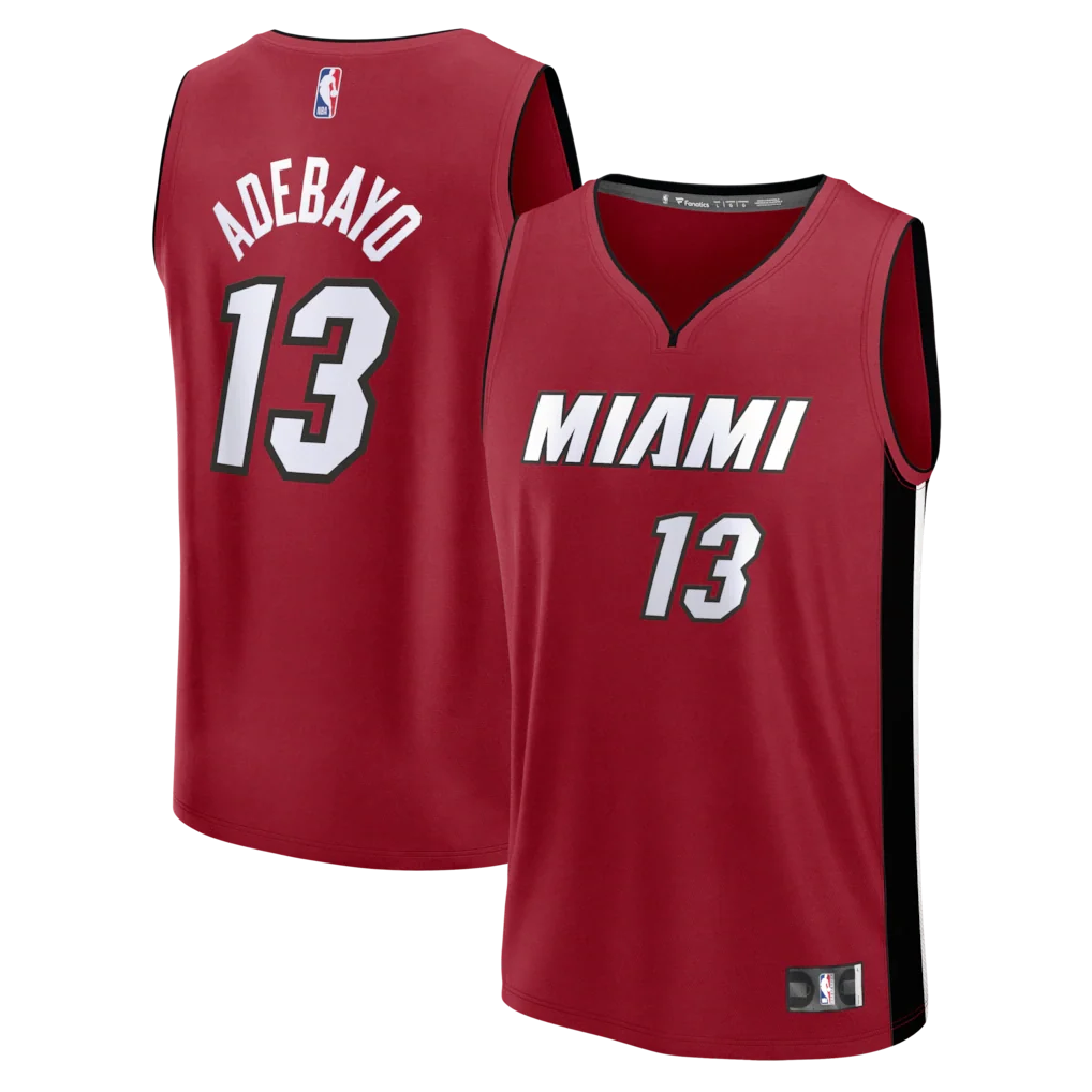 Bam Adebayo Miami Heat Fanatics Fast Break Player Jersey - Statement Edition - Red