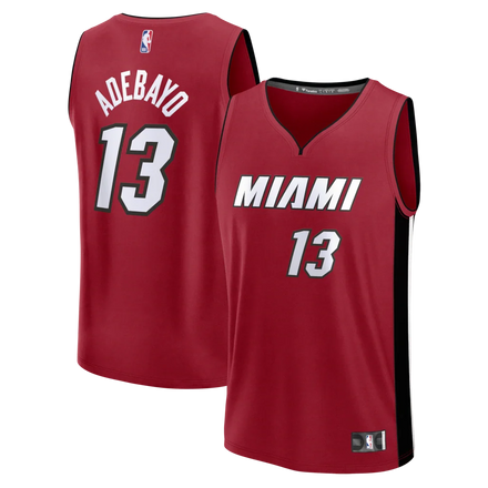Bam Adebayo Miami Heat Fanatics Fast Break Player Jersey - Statement Edition - Red