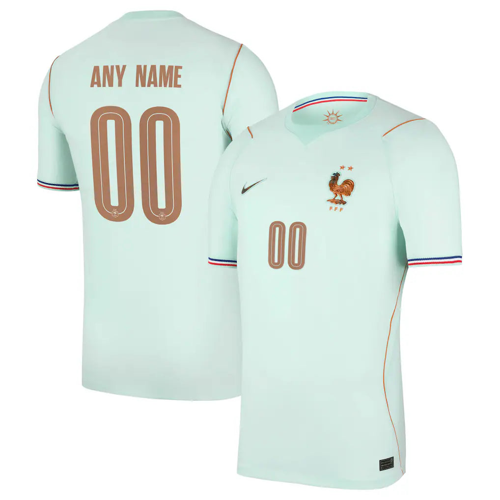 France National Team Nike 2026 Away Stadium Custom Jersey - Green