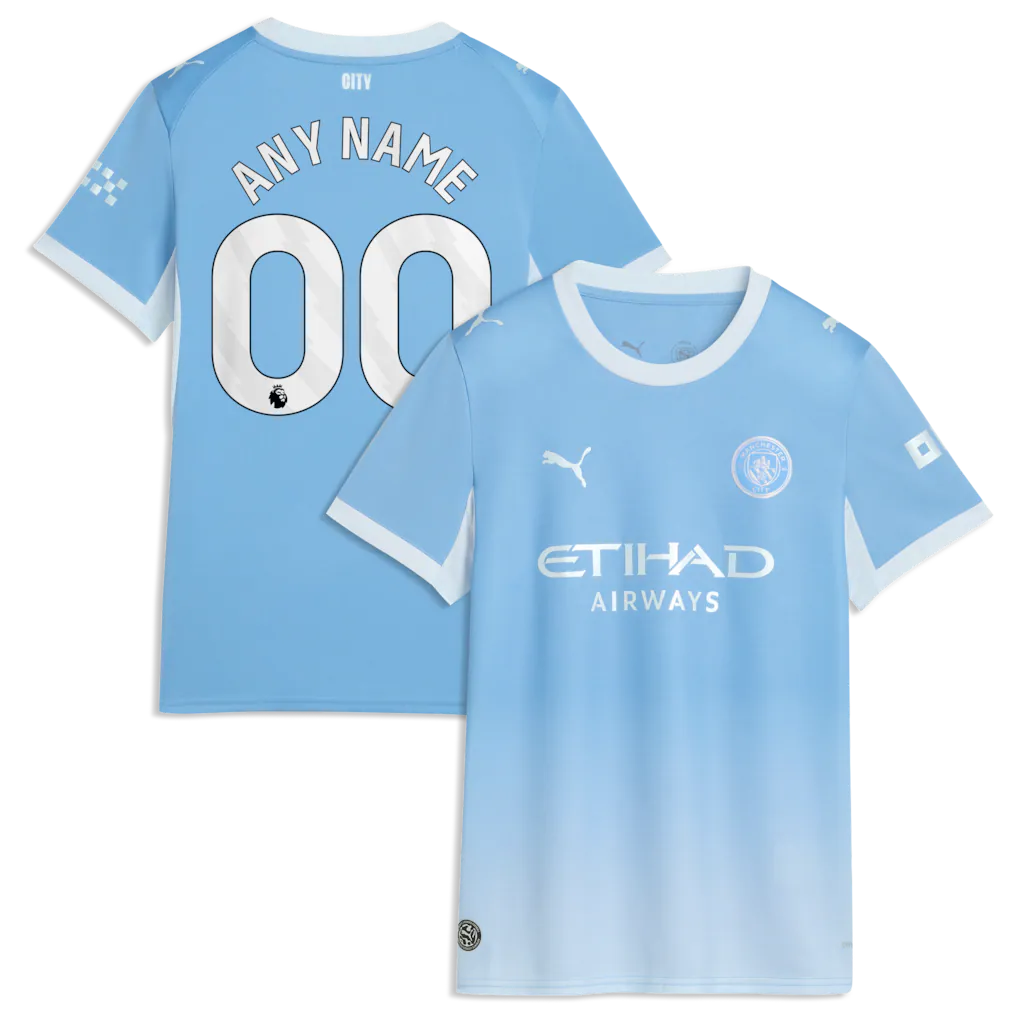 Manchester City Puma Women's 2026/27 Home Custom Jersey - Light Blue