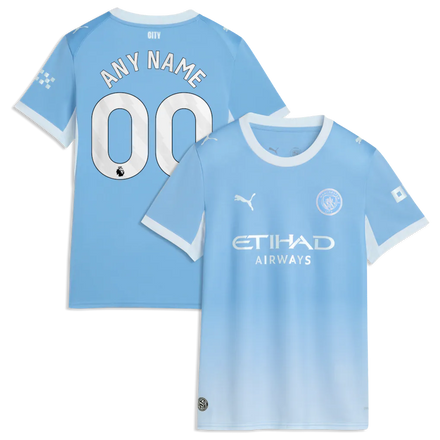 Manchester City Puma Women's 2026/27 Home Custom Jersey - Light Blue