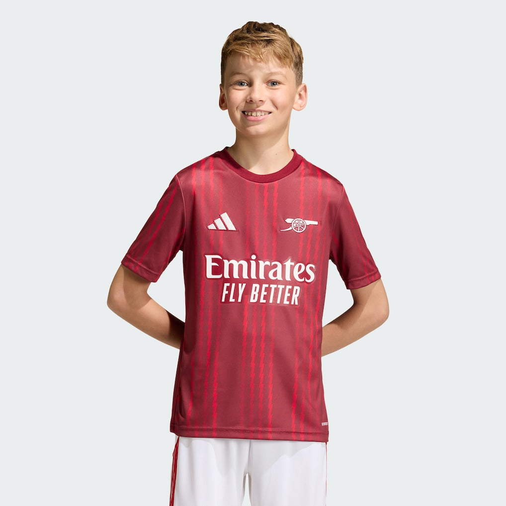 Arsenal Youth 2025/26 Pre-Match Training Jersey - Red