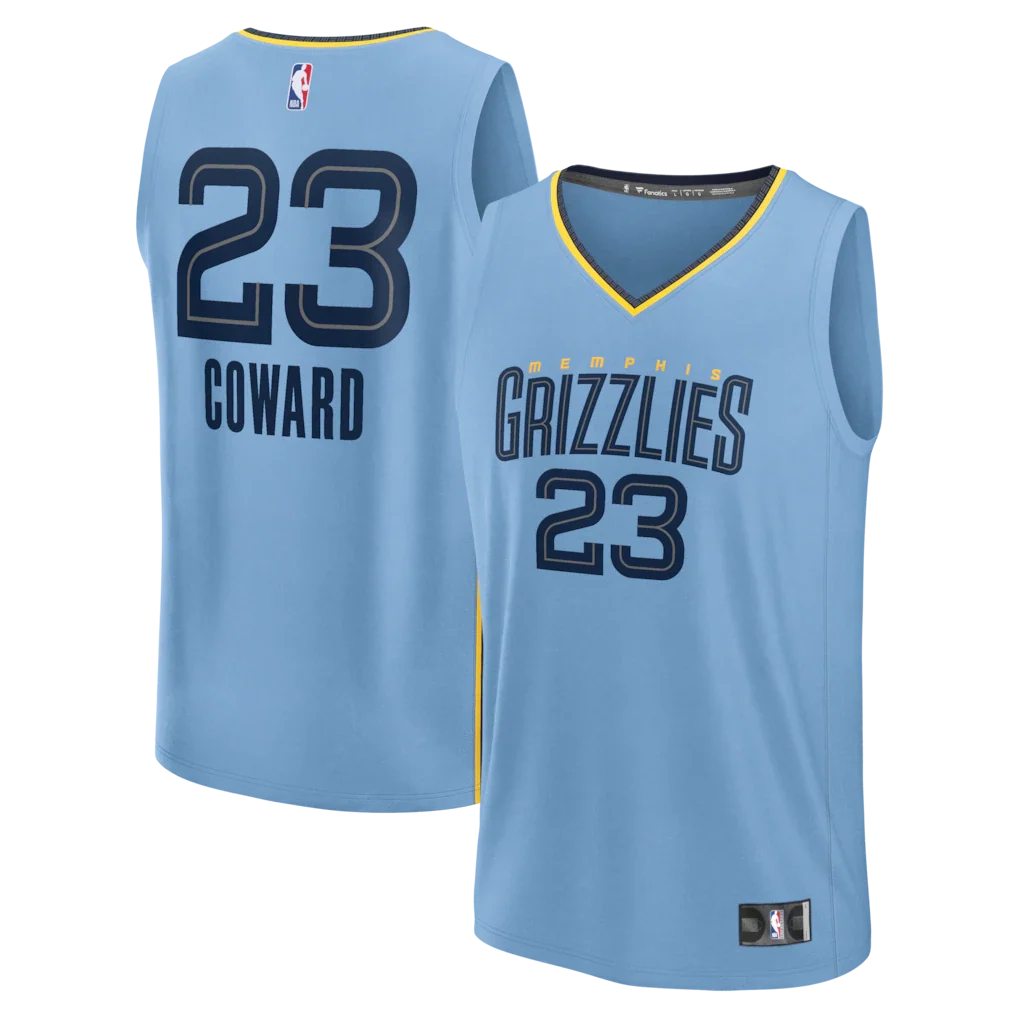 Cedric Coward Memphis Grizzlies Fanatics Fast Break Player Jersey - Statement Edition - Light Blue