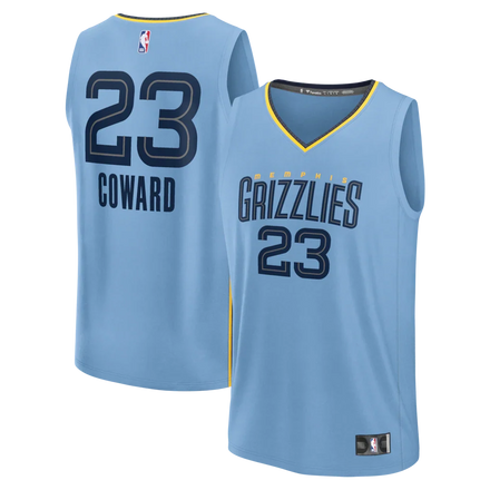 Cedric Coward Memphis Grizzlies Fanatics Fast Break Player Jersey - Statement Edition - Light Blue
