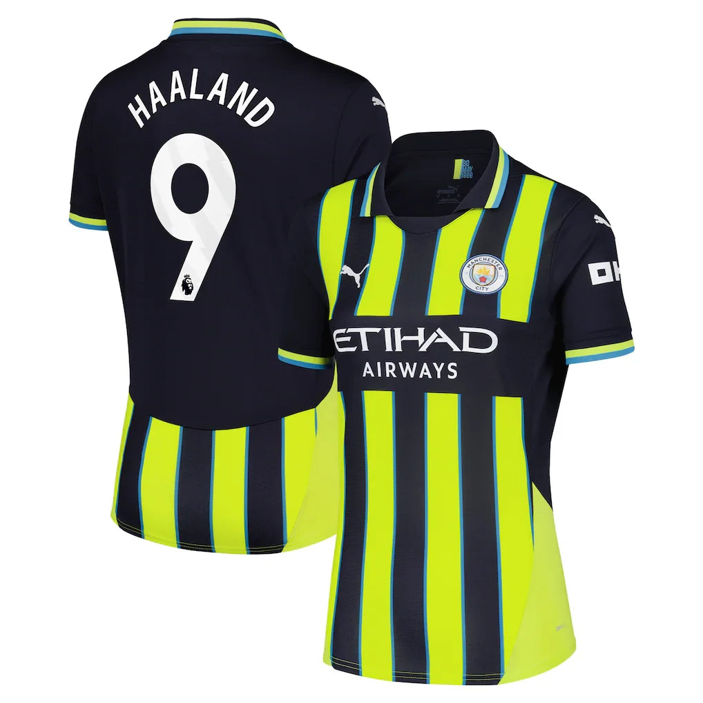 Erling Haaland Manchester City Puma Women's 2024/25 Away Player Jersey - Navy