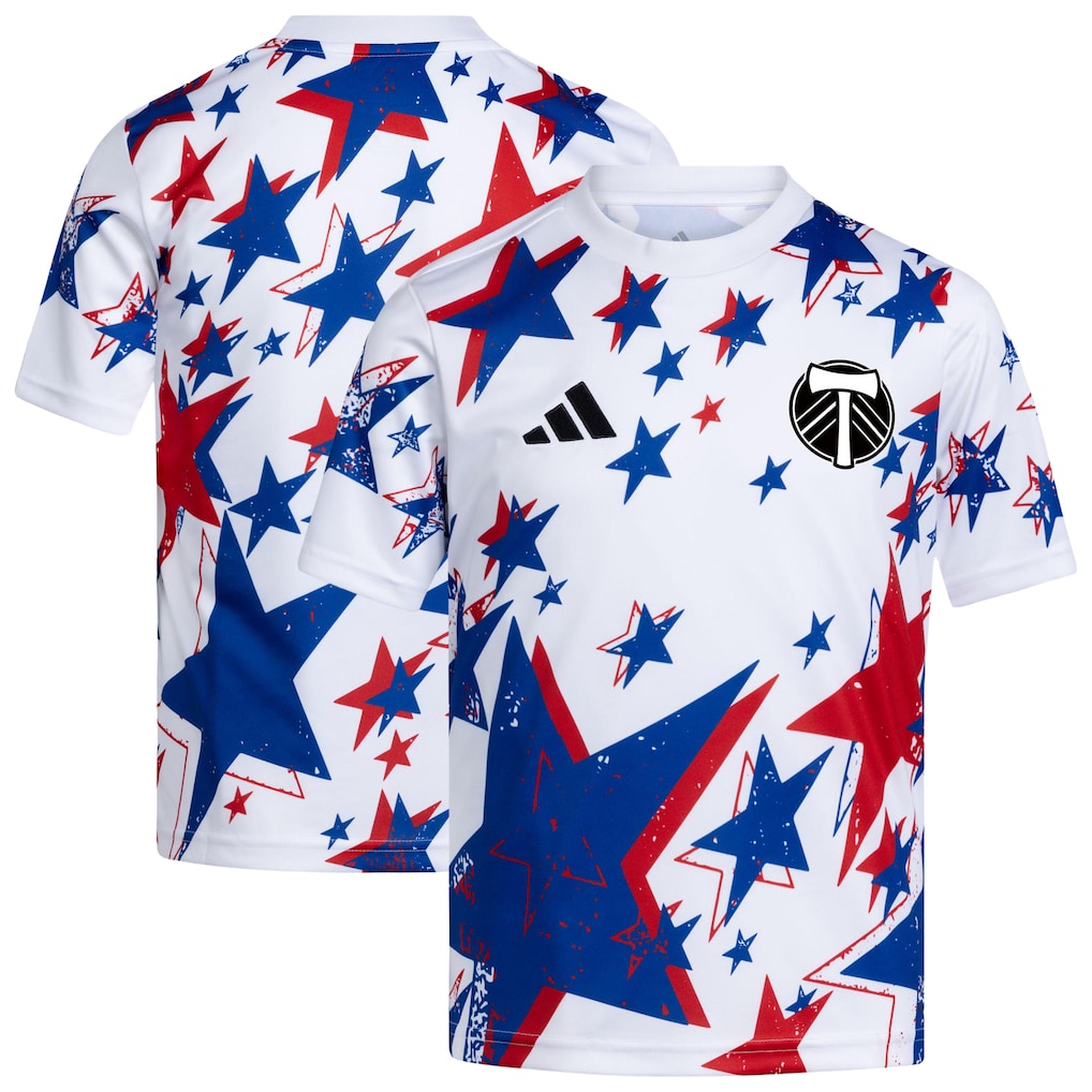Portland Timbers Youth 2026 Americana Pre-Match Jersey - White