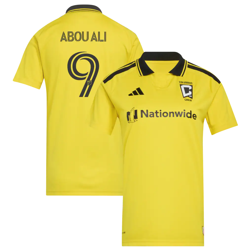 Wessam Abou Ali Columbus Crew adidas Women's 2026 The Crafted for Excellence Kit Jersey - Yellow