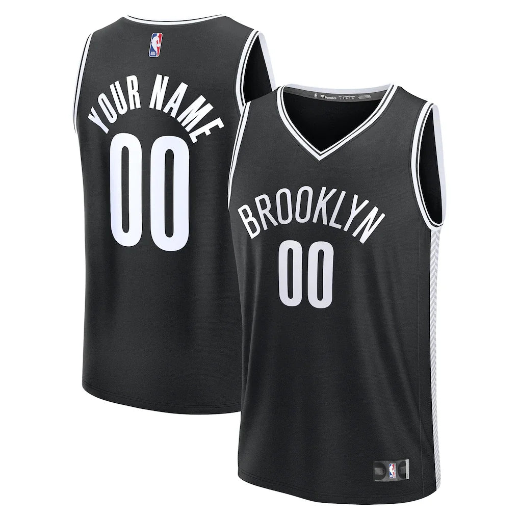Brooklyn Nets Custom Jersey - Icon Edition - Black