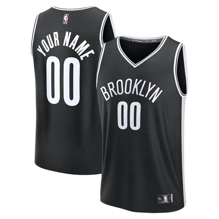 Brooklyn Nets Custom Jersey - Icon Edition - Black