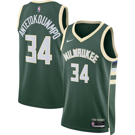 Giannis Antetokounmpo Milwaukee Bucks Unisex - Icon Edition - Hunter Green