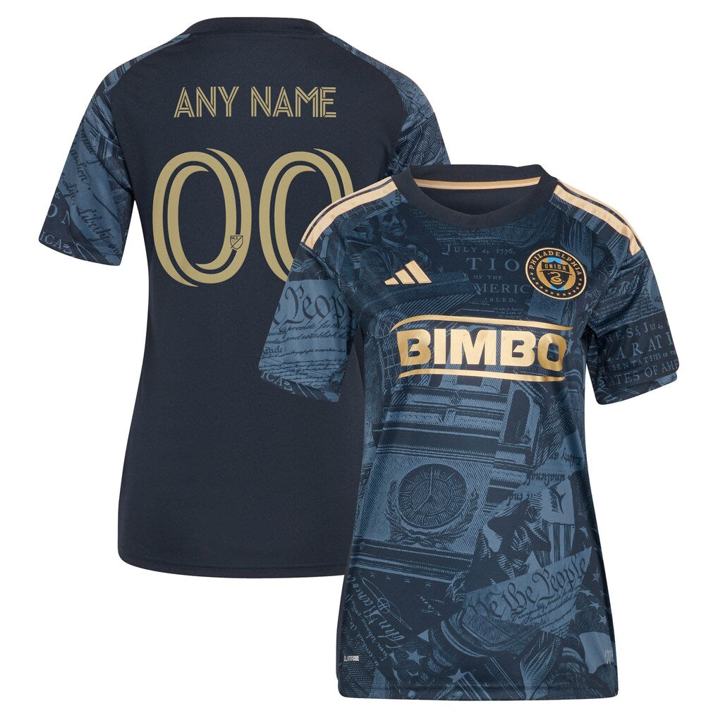 Philadelphia Union adidas Women's 2026 1776 Kit Custom Jersey - Navy