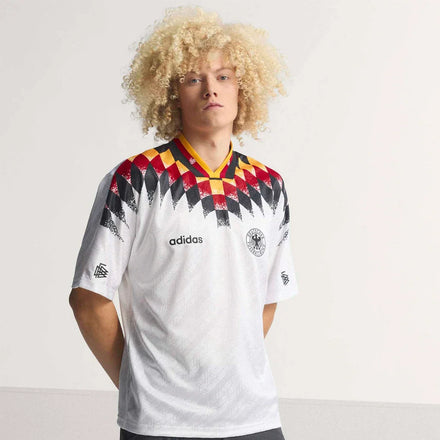 Germany National Team Retro 1994 Home Bringback Jersey - White