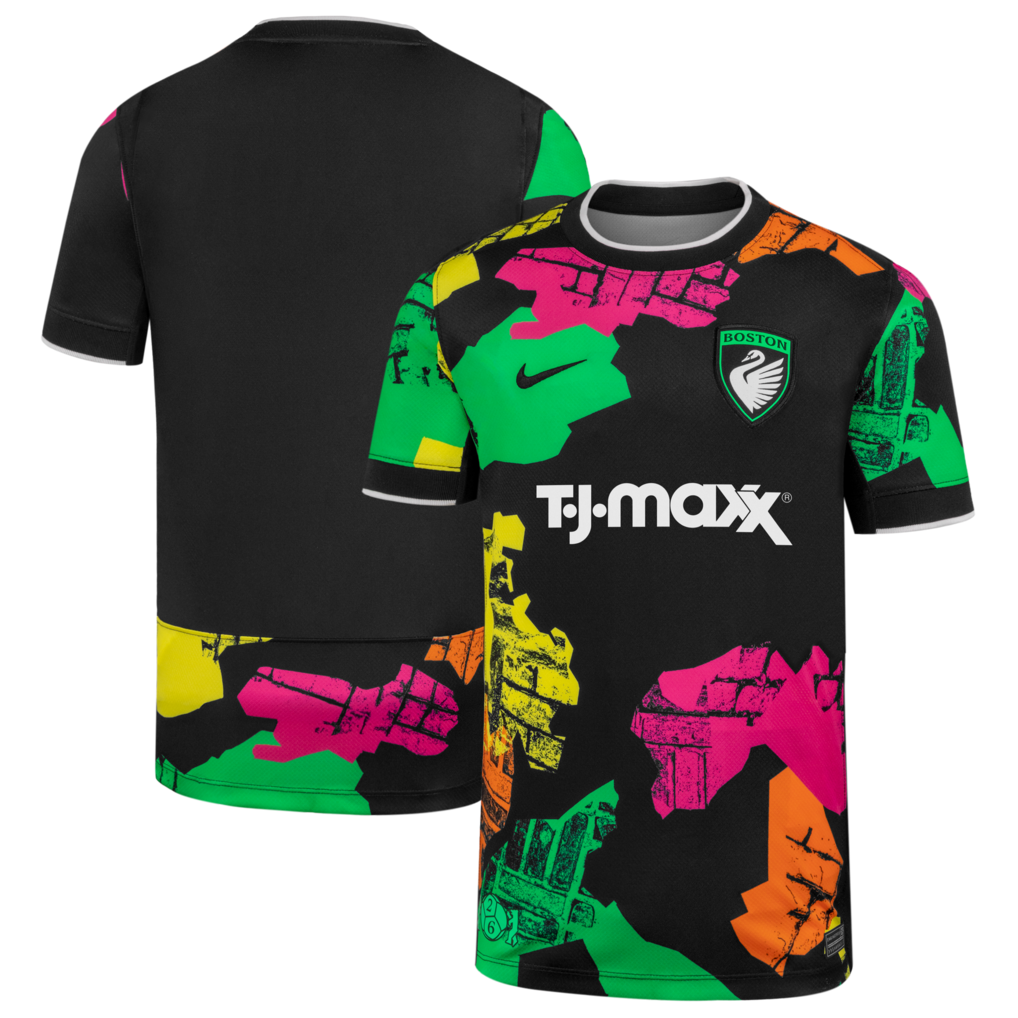 Boston Legacy FC Nike Youth 2026 Secondary Stadium Jersey - Black