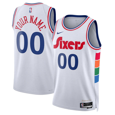 Philadelphia 76ers Unisex 2024/25 Custom - City Edition - White