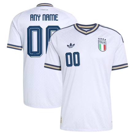Italy National Team 2026 Away On-Field Custom Jersey - Light Blue