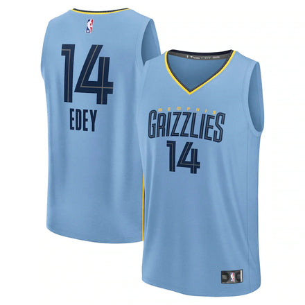 Zach Edey Memphis Grizzlies Fanatics Fast Break Player Jersey - Statement Edition - Light Blue
