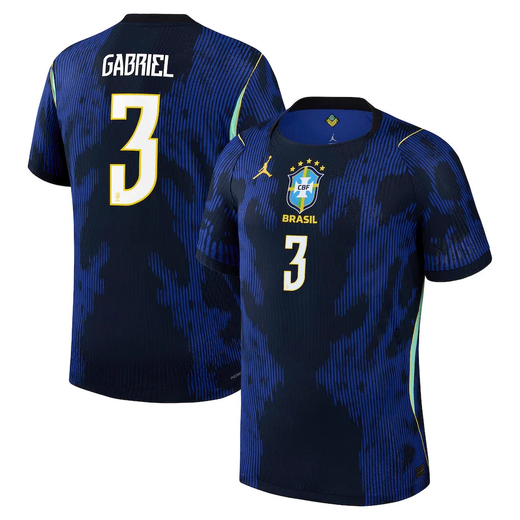 Gabriel Magalhães Brazil National Team 2026 Away Match - Blue