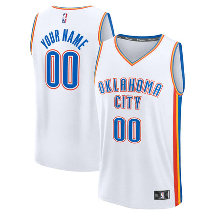Oklahoma City Thunder Custom Jersey - Association Edition - White