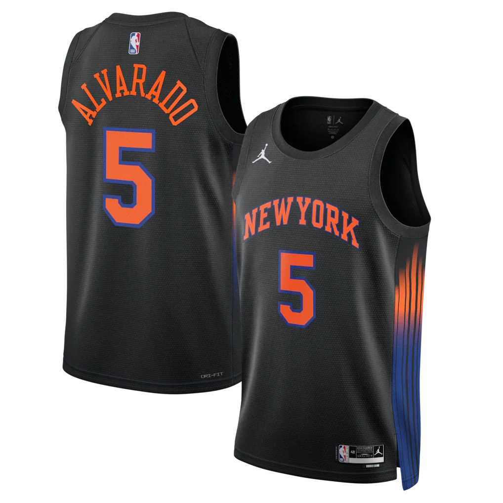 José Alvarado New York Knicks Unisex - Statement Edition - Black