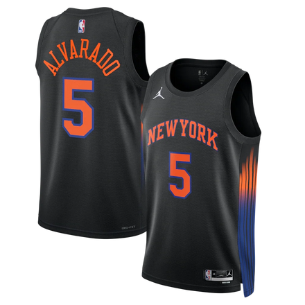 José Alvarado New York Knicks Unisex - Statement Edition - Black