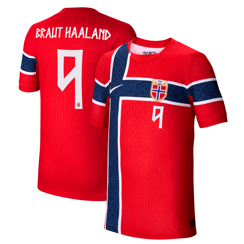 Erling Haaland Norway National Team Youth 2026 Home Match - Red