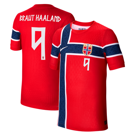 Erling Haaland Norway National Team Youth 2026 Home Match - Red