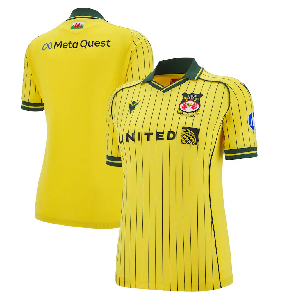 Wrexham Macron Women's 2025/26 Away Jersey - Yellow