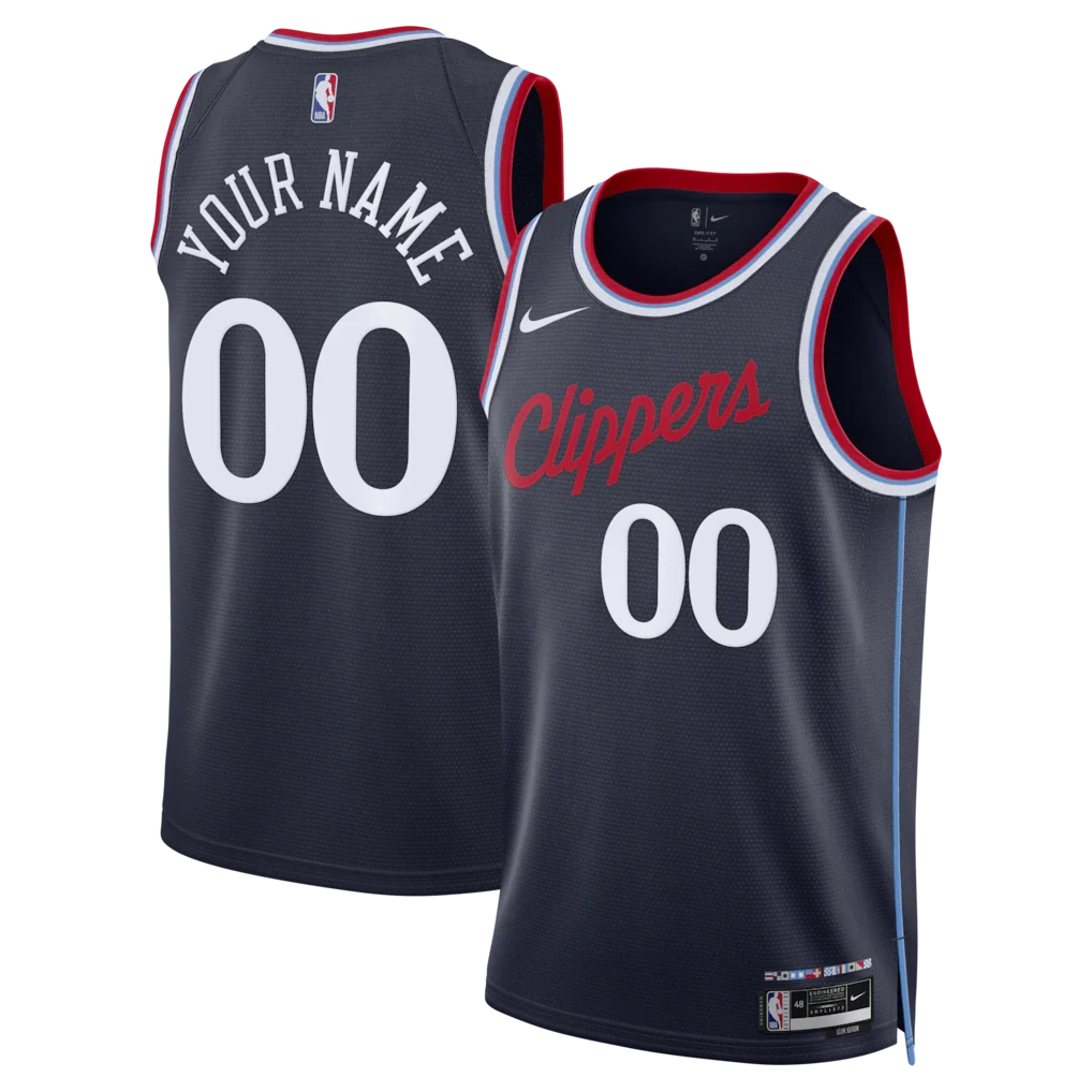 LA Clippers Unisex Swingman Custom Jersey - Icon Edition - Navy