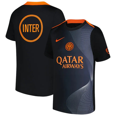 Inter Milan Youth 2025/26 Third Academy Pro Pre-Match Dri-Fit Top - Black