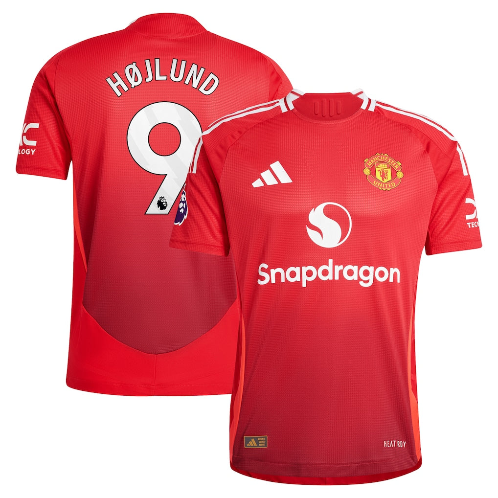 Rasmus Højlund Manchester United 2024/25 Home Player Jersey - Red
