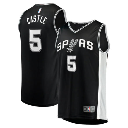 Stephon Castle San Antonio Spurs 2024 NBA Draft Player Jersey - Icon Edition - Black