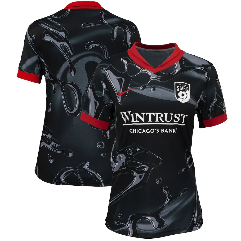 Chicago Stars FC Nike Women's 2025 Stadium Jersey - Black