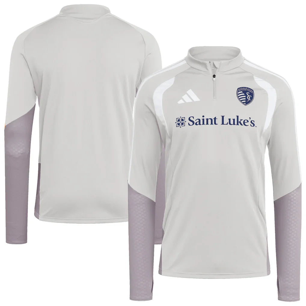Sporting Kansas City 2026 Tiro Competition Quarter-Zip Training Top - Silver