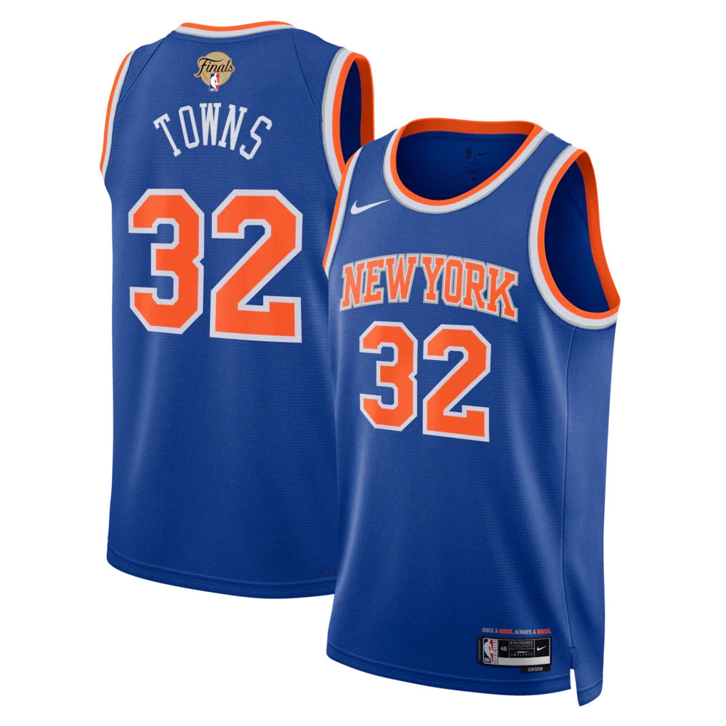 Karl-Anthony Towns New York Knicks Unisex 2026 NBA Finals Patch - Icon Edition - Blue