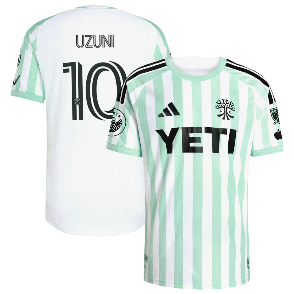 Myrto Uzuni Austin FC 2026 The Rooted Kit On-Field Patch Jersey - White