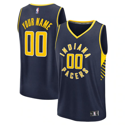 Indiana Pacers Custom Jersey - Icon Edition - Navy