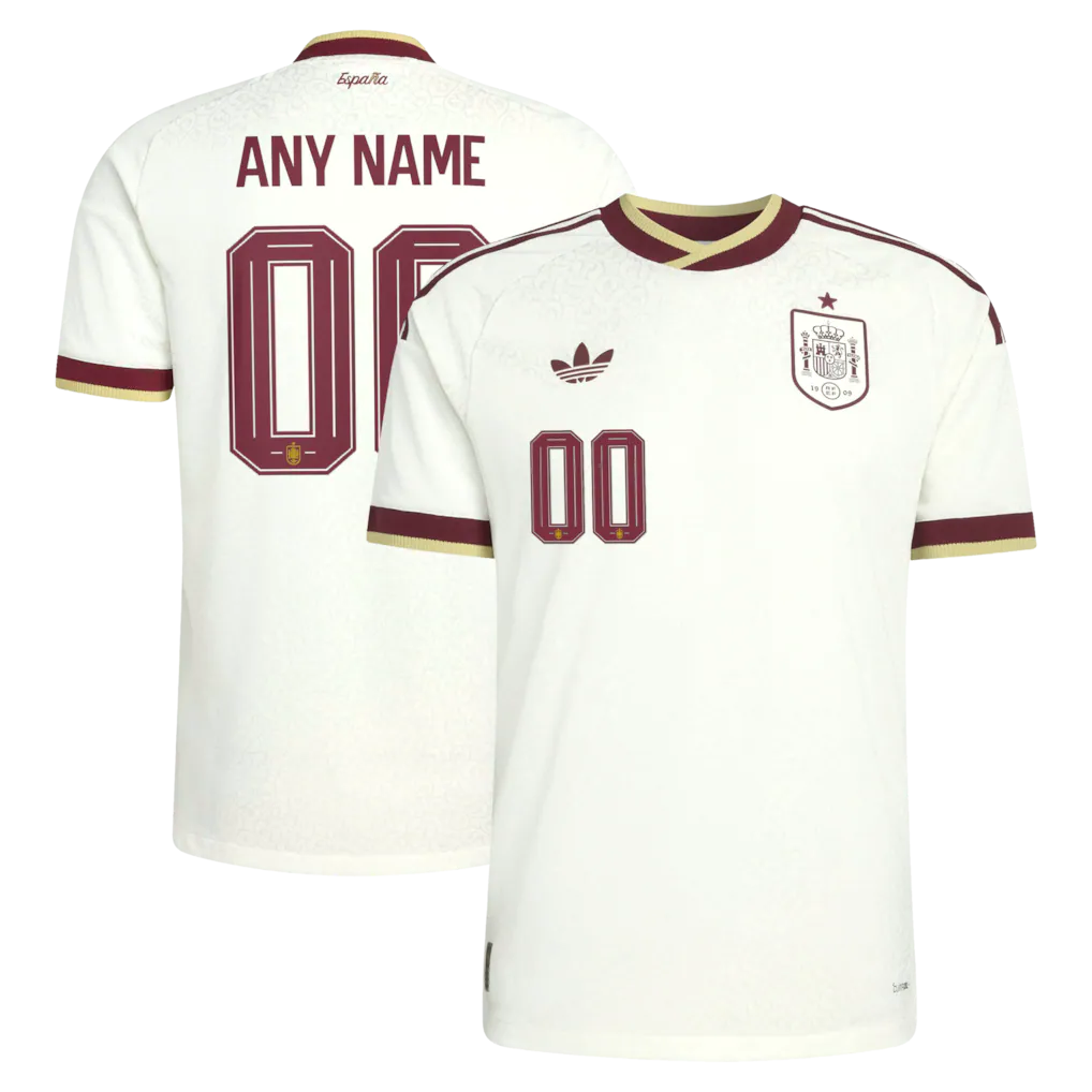Spain National Team 2026 Away On-Field Custom Jersey - White
