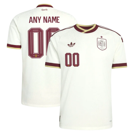 Spain National Team 2026 Away On-Field Custom Jersey - White