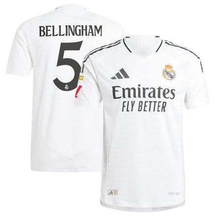 Jude Bellingham Real Madrid 2024/25 Home Player Jersey - White