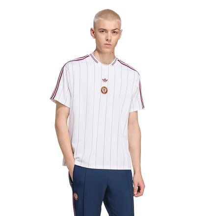 Aston Villa Unisex Terrace Icons Jersey - White