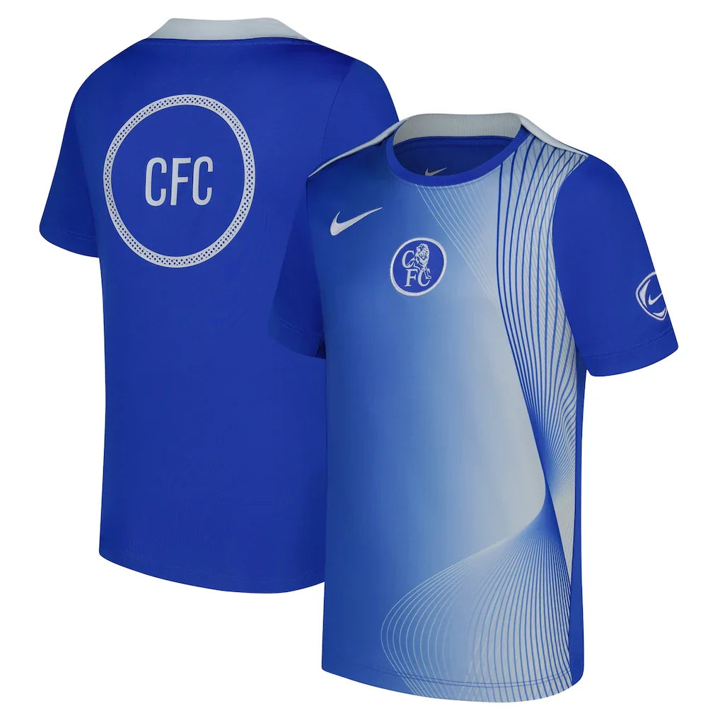 Chelsea Youth 2025/26 Third Academy Pro Pre-Match Dri-Fit Top - Blue