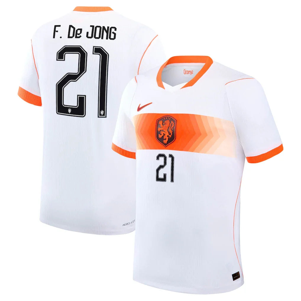 Frenkie de Jong Netherlands National Team 2026 Away Match - White
