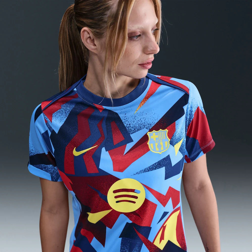 Barcelona Women's 2025/26 Academy Pro Pre-Match Performance Dri-FIT Top - Blue