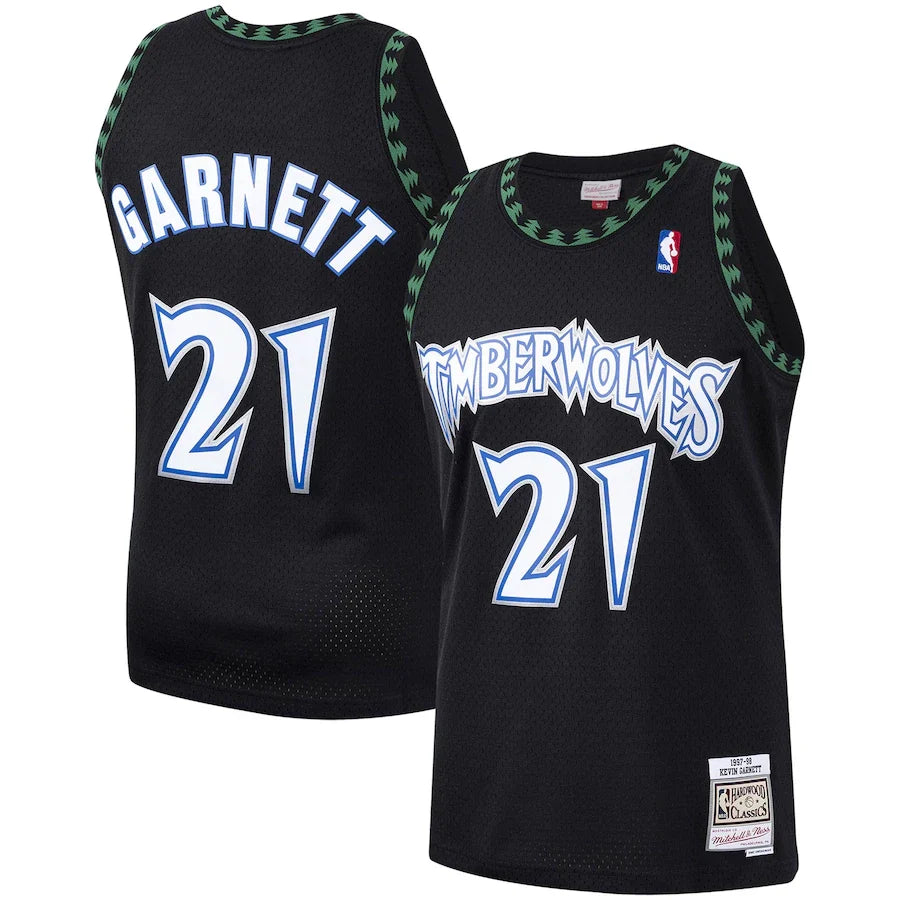 Kevin Garnett Minnesota Timberwolves Hardwood Classics - Black