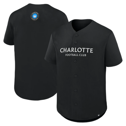 Charlotte FC Maximum Intensity Button-Up Jersey - Black