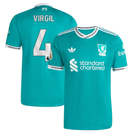 Virgil van Dijk Liverpool 2025/26 Third Player Jersey - Green